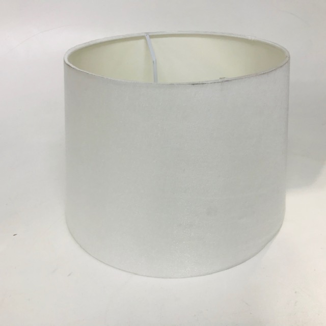 LAMPSHADE, Contemp (Medium) - Drum, White Satin